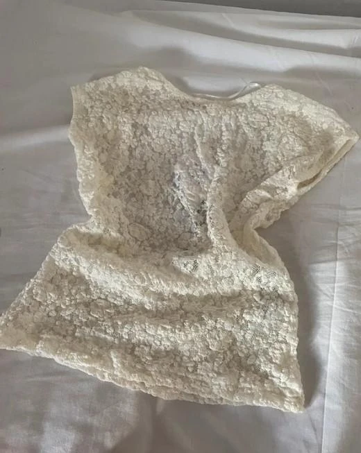 Top encaje Y2K